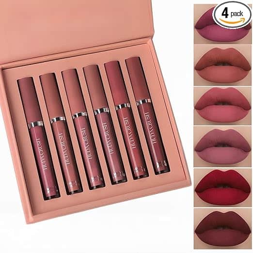 HUDACRUSH HUDA CRUSH 6-Piece Liquid Matte Nude Lipstick Set