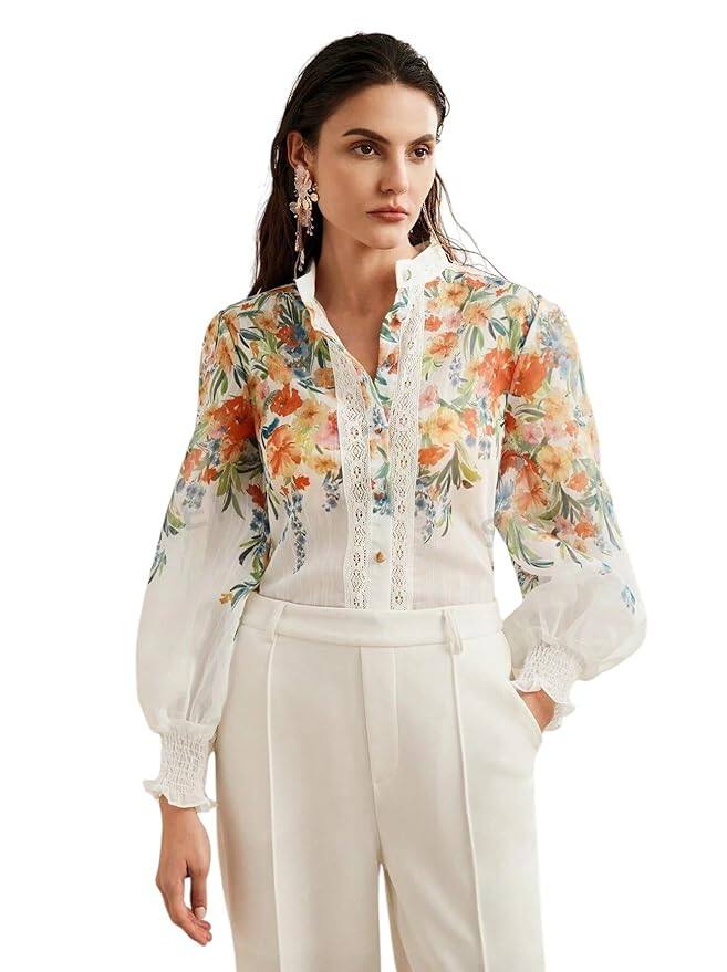 LITZO Regular Fit Western Top for Women (L 43–44) LITZO Regular Fit Western Top for Women (L 43–44)