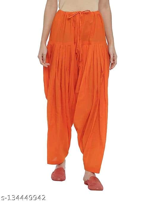  Souchii Women Loose Fit Pure Cotton Patiala