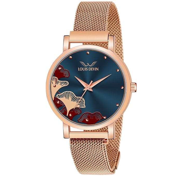 LOUIS DEVIN Rose Gold Plated Watch