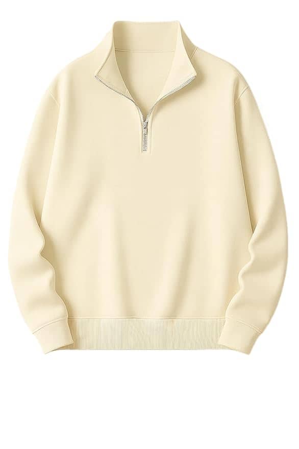 Mack Jonney Men’s Fleece Half-Zip High Neck Sweatshirt