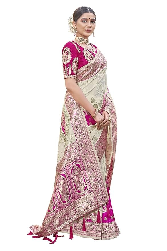 MANOHARI Trendy Jacquard Work Woven Saree MANOHARI Trendy Jacquard Work Woven Saree