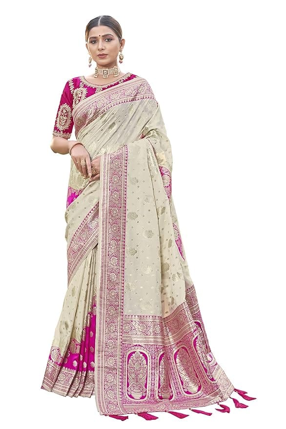 MANOHARI Most Trendy Jacquard Work Woven Saree