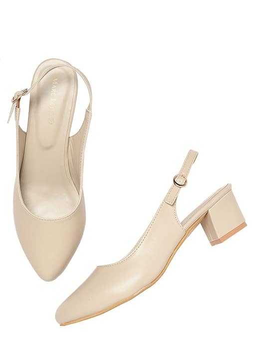 Marc Loire Women's Pointed Toe Block Heel Pumps