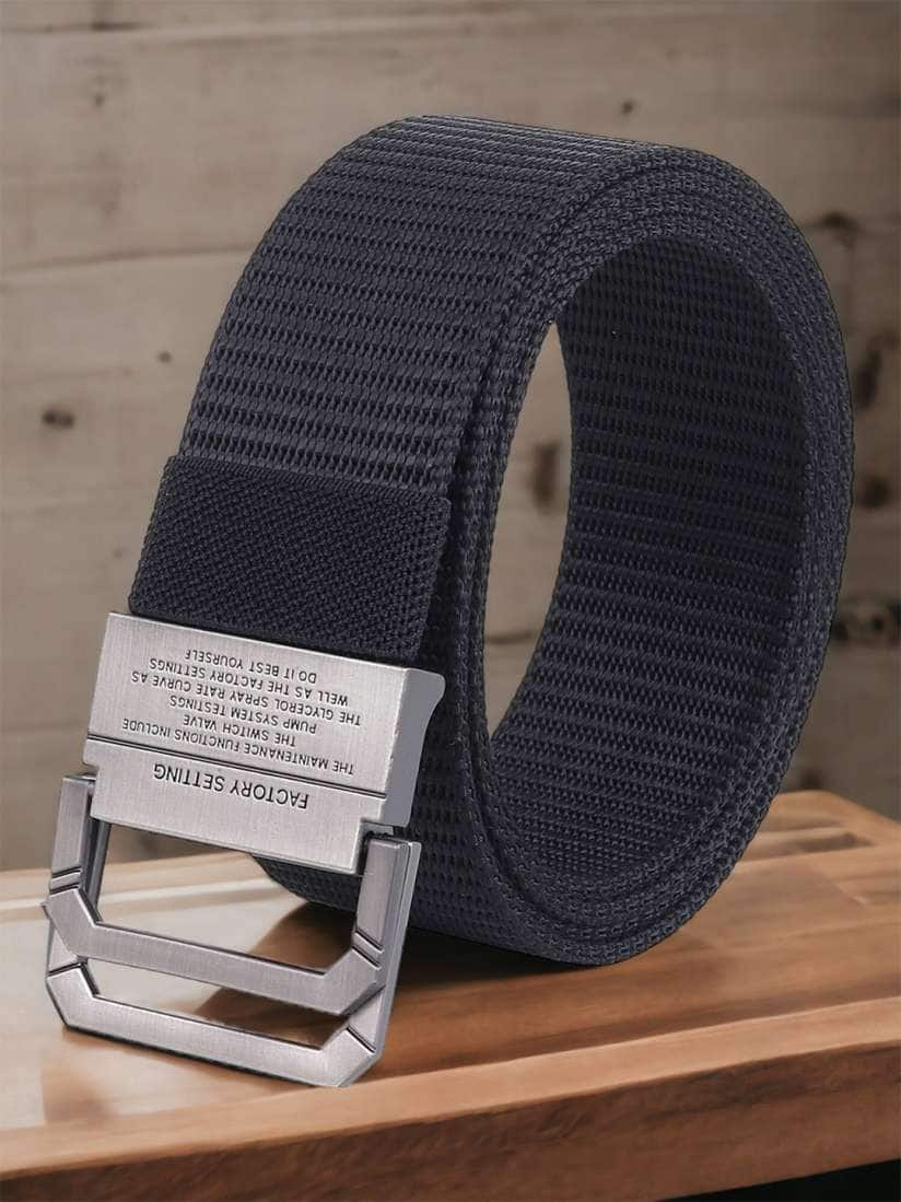 Mast &amp; Harbour Men Textured Canvas Belt