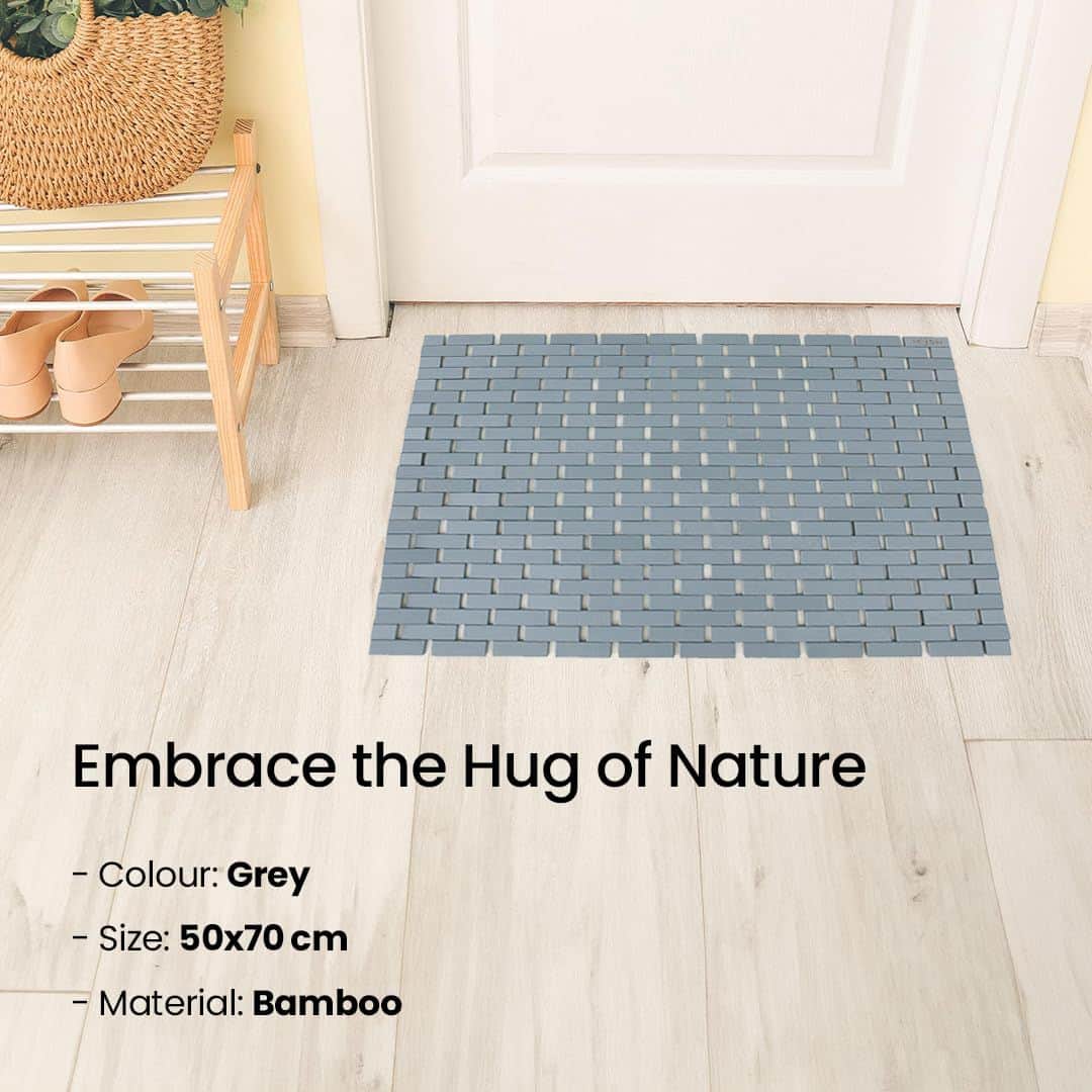 Mush Bamboo Wooden Door Mat: A Natural and Stylish Choice