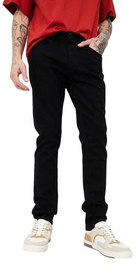 Max Men's Slim Fit Cotton Blend Jeans