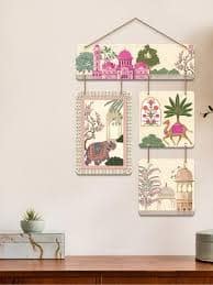  ArtVibes Madhubani Art MDF Ethnic Motifs Antique Hanging Hall Wall Hangings-21In