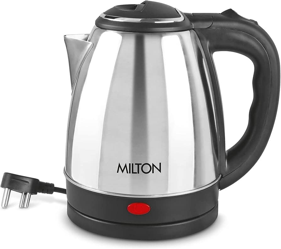 MILTON GO ELECTRO Electric Kettle (2 L, Silver)