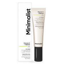 Minimalist Vitamin K Retinal Eye Cream For Under Eye Dark Circles & Puffiness - 14g Minimalist Vitamin K Retinal Eye Cream For Under Eye Dark Circles & Puffiness - 14g
