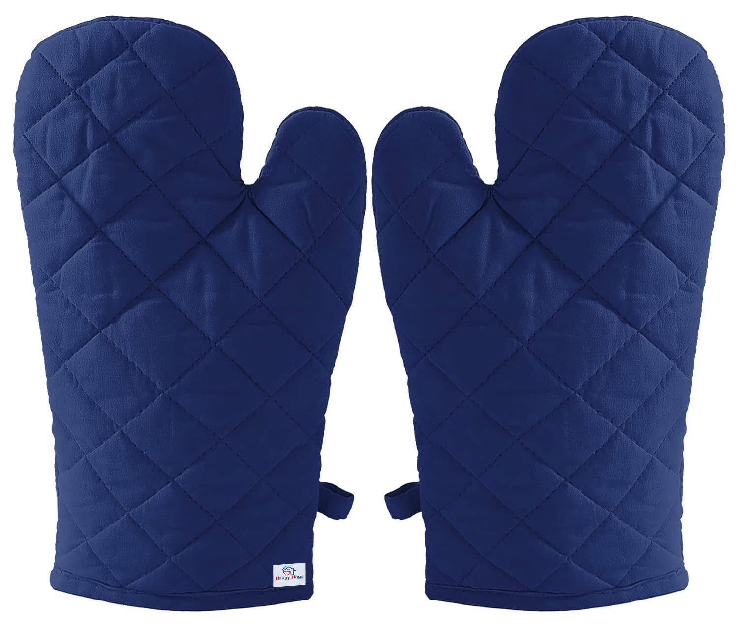 Heart Home Heat Resistant Cotton Kitchen Oven Mitt 