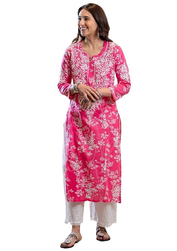 Gosriki Women Chikankari Kurta Gosriki Women Chikankari Kurta