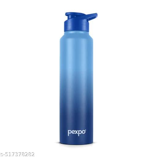 Pexpo Craft Blue Colourblocked Stainless Steel Single Wall Vacuum Sipper - 950ml Pexpo Craft Blue Colourblocked Stainless Steel Single Wall Vacuum Sipper - 950ml