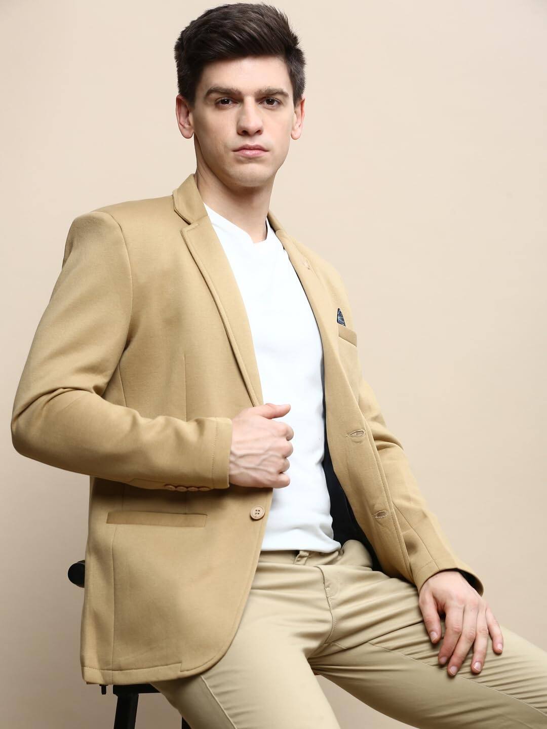  SHOWOFF Slim Fit Single Breasted Blazer