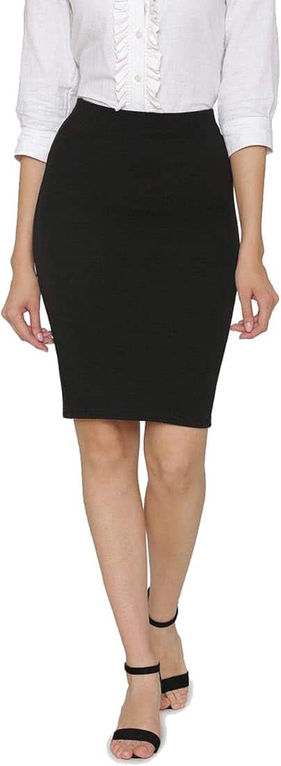 N‑Gal Black High Waist Pencil Skirt N‑Gal Black High Waist Pencil Skirt