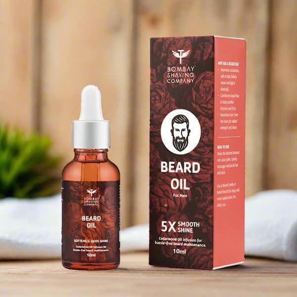 Bombay Shaving Company Beard Oil Cedarwood, 10ml: A Nourishing Blend for a Healthy Beard