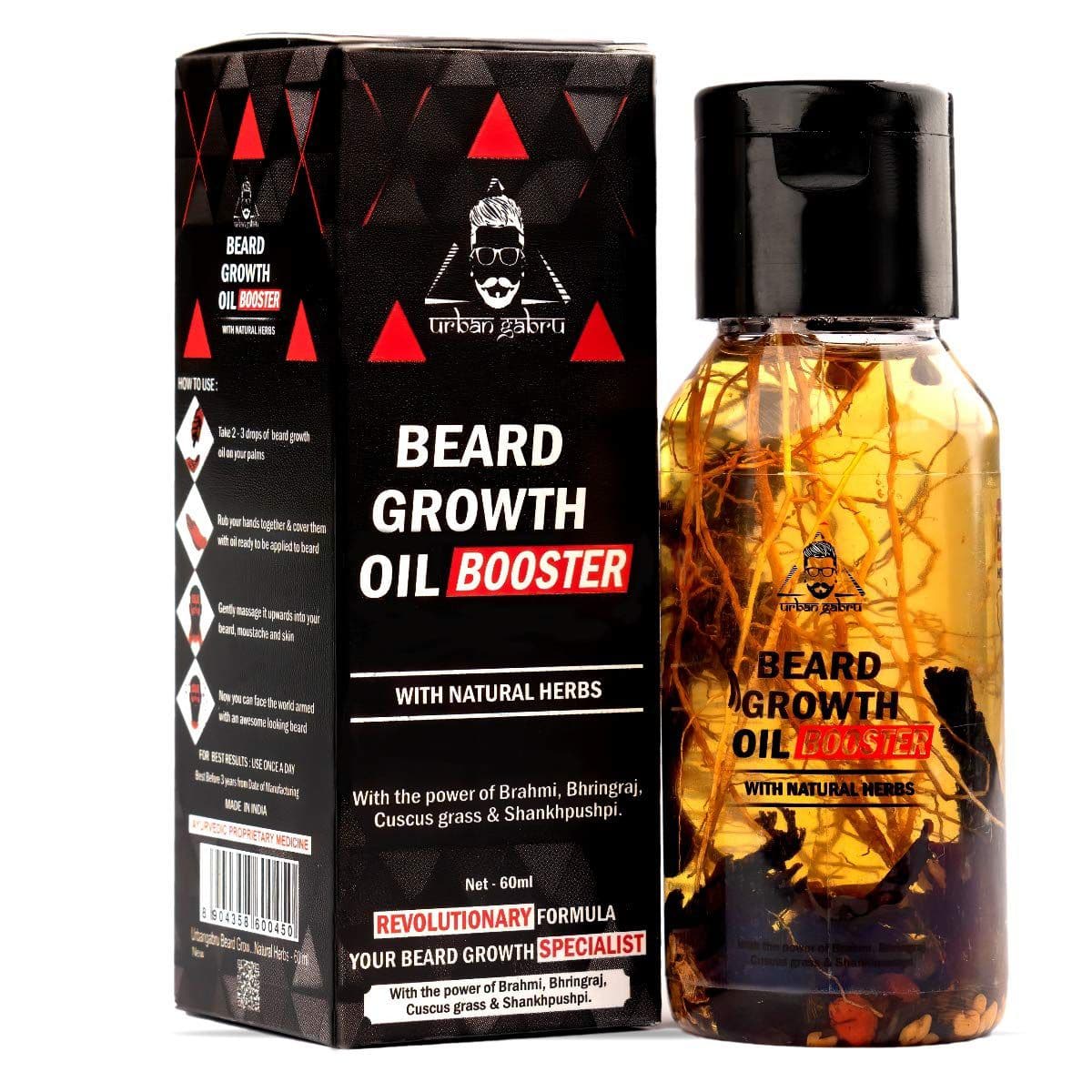 UrbanGabru Beard Booster Growth Oil For Men: A Natural Solution for a Fuller Beard