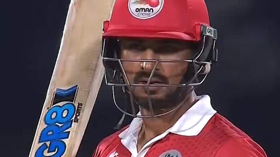 Oman batter playing with a GR8 bat. 