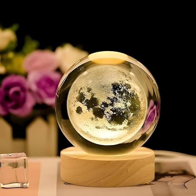 One94Store 3D Crystal Moon Lamp