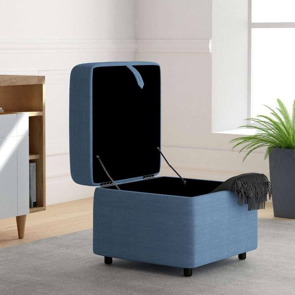 Duroflex Zivo Plus Fabric Ottoman with Storage