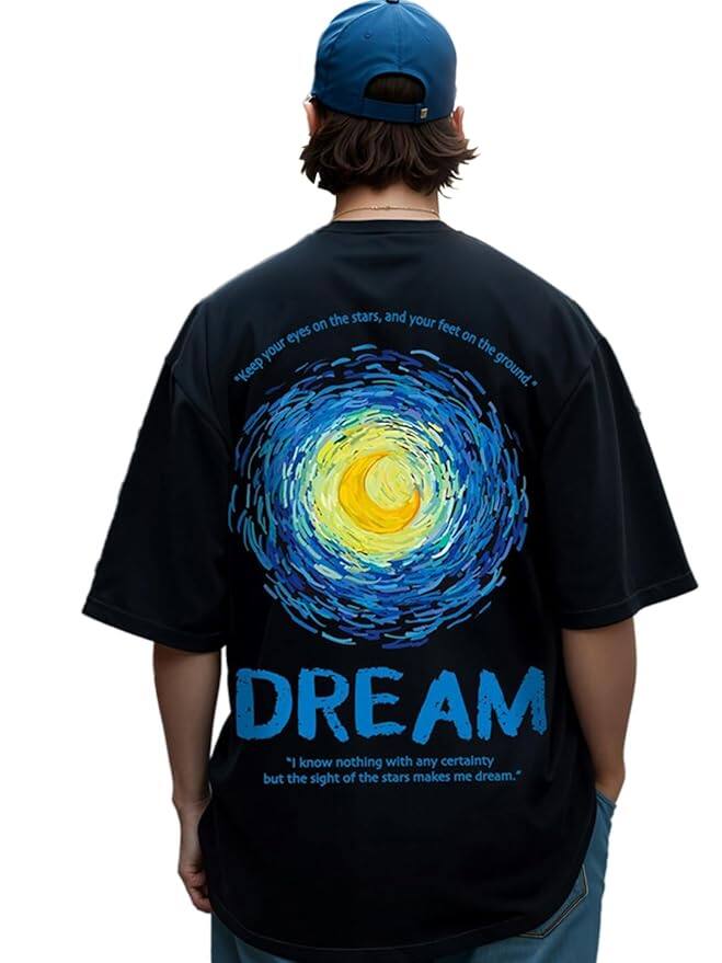 Bewakoof 220 GSM Graphic Print Oversized Fit Round Neck T-Shirt Bewakoof 220 GSM Graphic Print Oversized Fit Round Neck T-Shirt