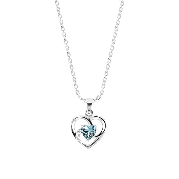 CLARA 925 Sterling Silver Heart Pendant Necklace CLARA 925 Sterling Silver Heart Pendant Necklace