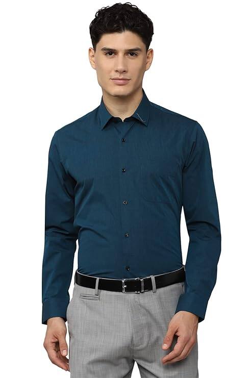 Peter England Men's Everyday Regular Fit Solid Shirt