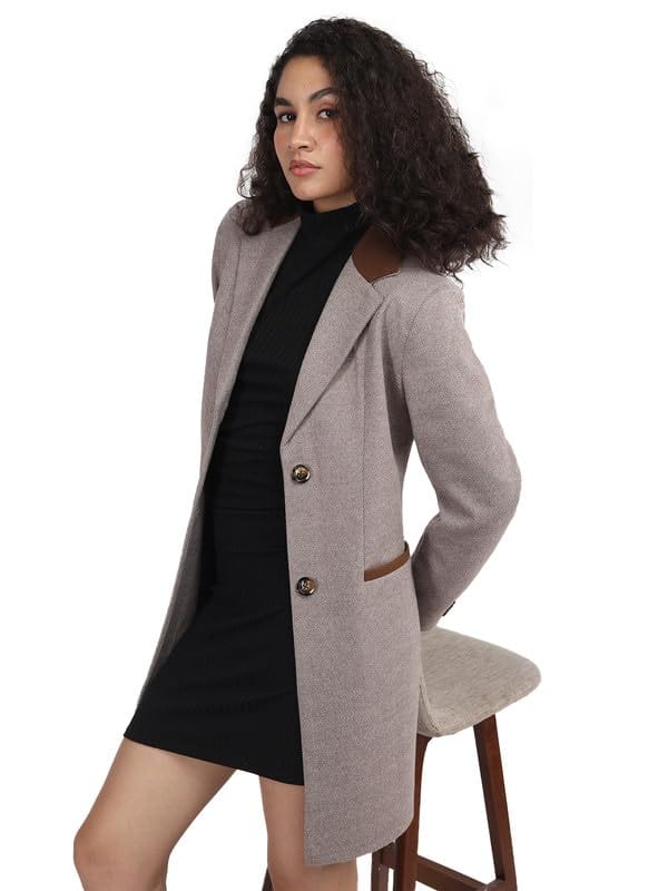 PLAGG Women Winter Long Length Overcoat