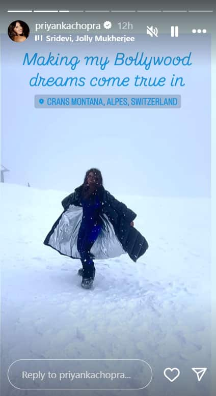 Priyanka Chopra's 'Bollywood Dreams Come True' In Picturesque Alps With A Sridevi Connect | People News