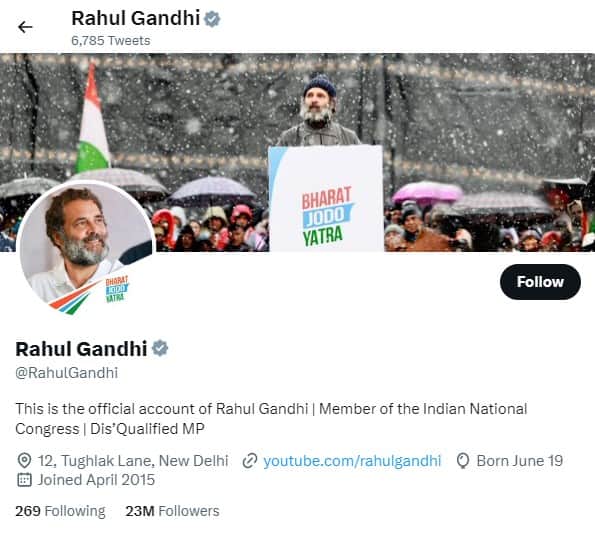 rahul gandhi disqualified