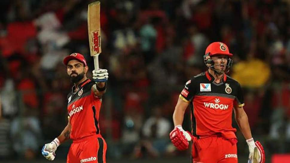 Virat Kohli along with RCB teammate AB de Villiers