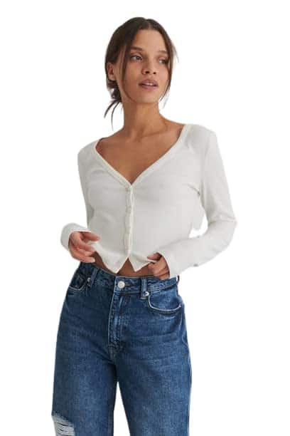 Redamancii Women's & Girls' Button Cardigan Full Sleeve Ribbed Top Redamancii Women's & Girls' Button Cardigan Full Sleeve Ribbed Top