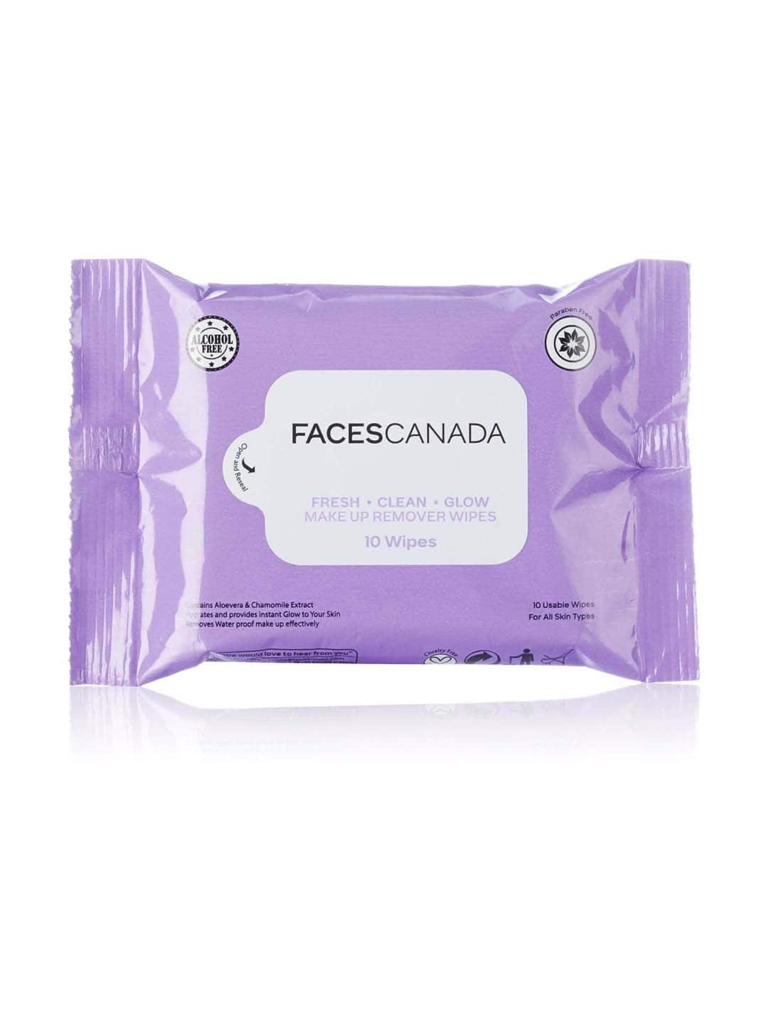 Faces Canada Fresh Clean Glow Makeup Remover Wipes 10N: A Refreshing Cleanse