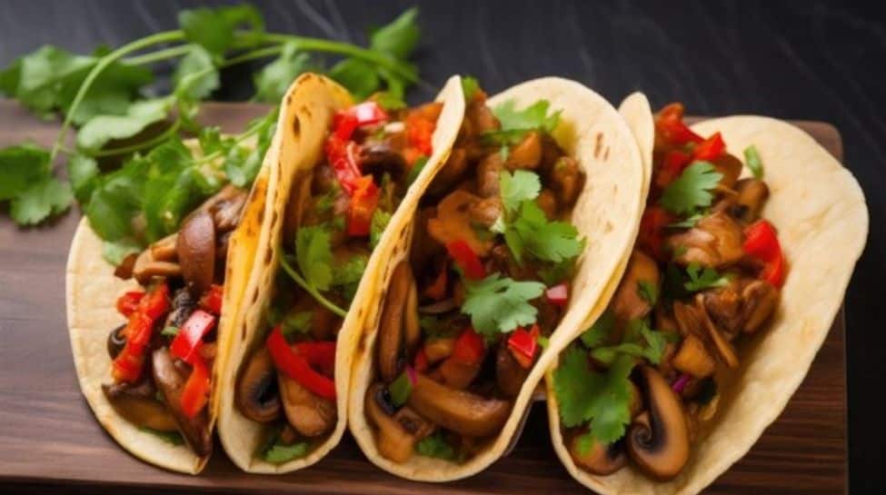 Mushroom and Lentil Tacos 