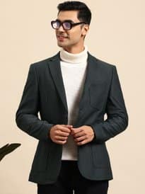  Mast &amp; Harbour Notched Lapel Single-Breasted Semiformal Blazer