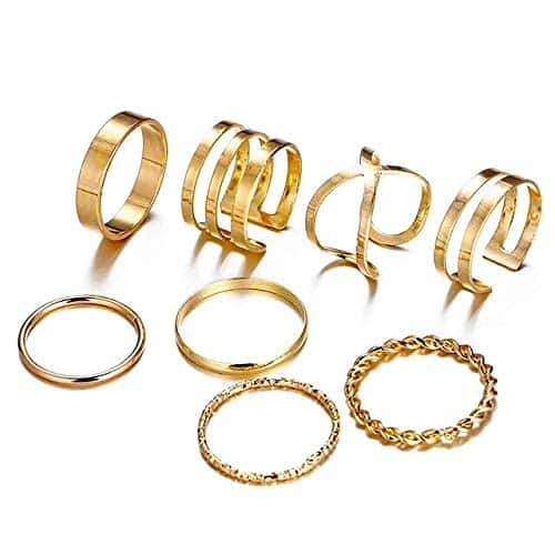 Fashion Frill Plushy Stackable Adjustable Rings 