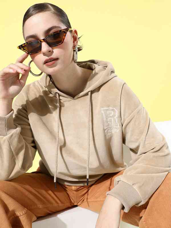 Roadster The Life Co. Embroidered Detail Hooded Sweatshirt Roadster The Life Co. Embroidered Detail Hooded Sweatshirt