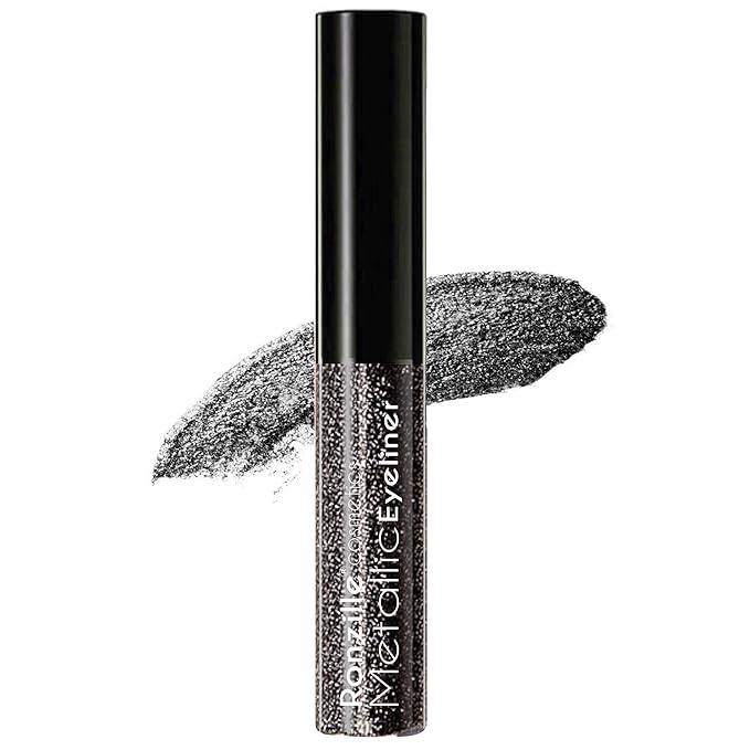 RONZILLE Waterproof Shimmery Metallic and Glitter Finish Eyeliner Gel (Black) RONZILLE Waterproof Shimmery Metallic and Glitter Finish Eyeliner Gel (Black)