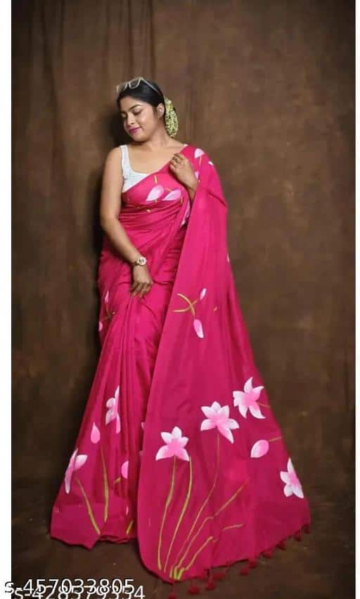 Ruuprekha Floral Cotton Khadi Saree Ruuprekha Floral Cotton Khadi Saree