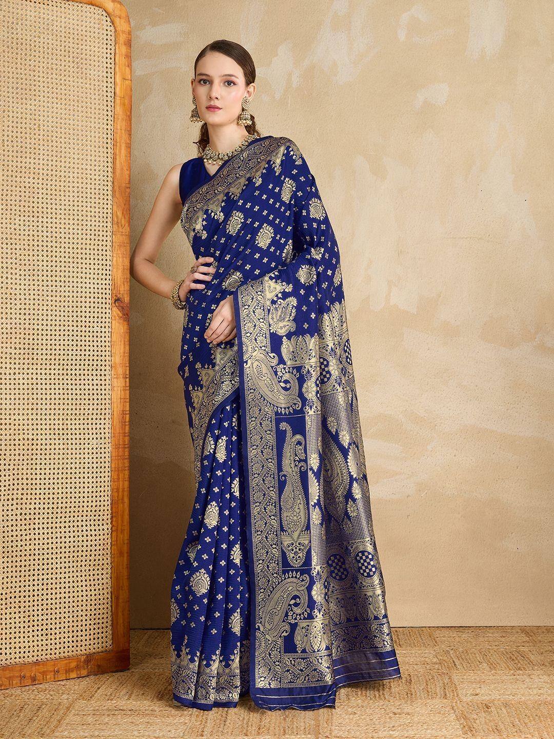 Shreyansh creation Ethnic Motifs Zari Pure Silk Banarasi Saree