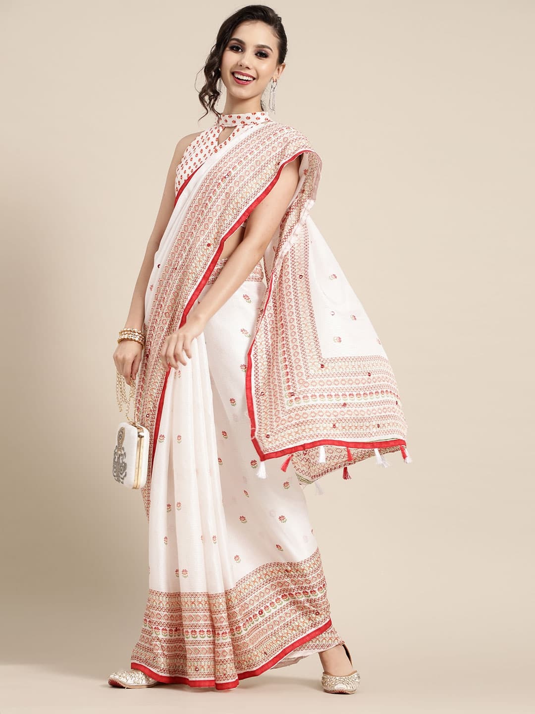 Saree mall Ethnic Motifs Saree 