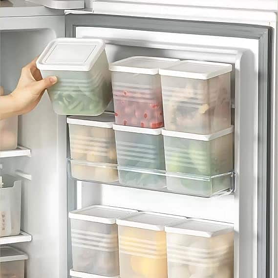 Satpurush Fridge Storage Boxes (Pack of 6) Satpurush Fridge Storage Boxes (Pack of 6)