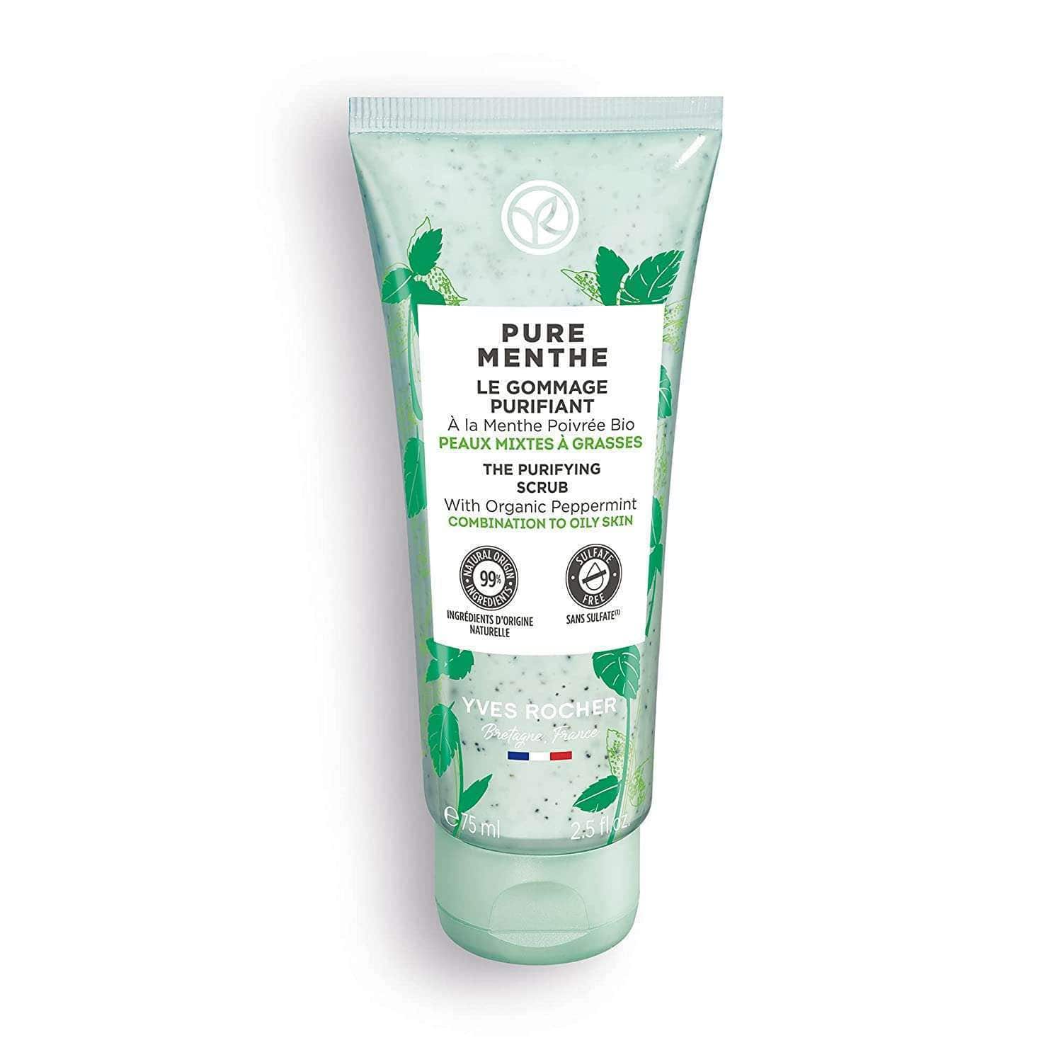 Yves Rocher Pure Menthe The Purifying Scrub Face Scrub 75Ml Yves Rocher Pure Menthe The Purifying Scrub Face Scrub 75Ml