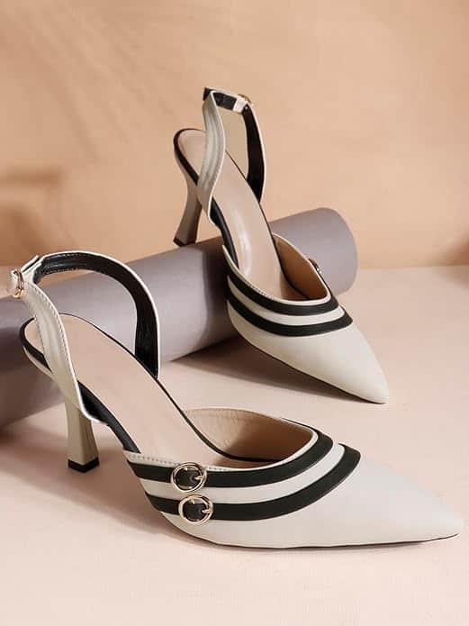 SELFIEE Super Comfortable Solid Pointed Close-Toe Stilettos Heel Sandals SELFIEE Super Comfortable Solid Pointed Close-Toe Stilettos Heel Sandals
