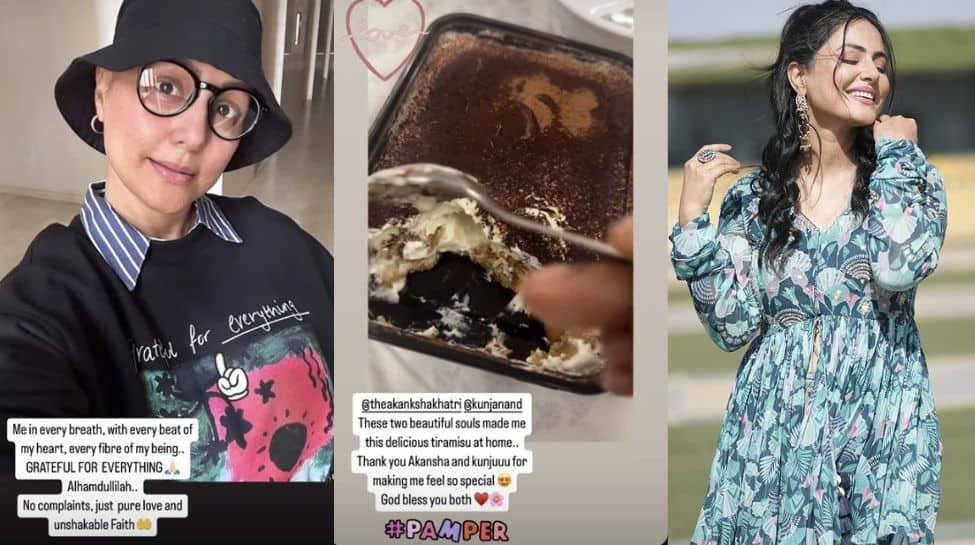 Hina Khan Shares Heartfelt Post While Battling Breast Cancer, Thanks Friends For Homemade Tiramisu | People News Filmymeet