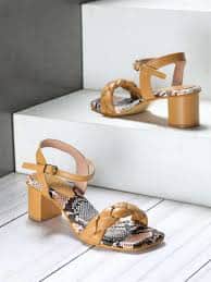 Shezone Beige Block Heels Shezone Beige Block Heels