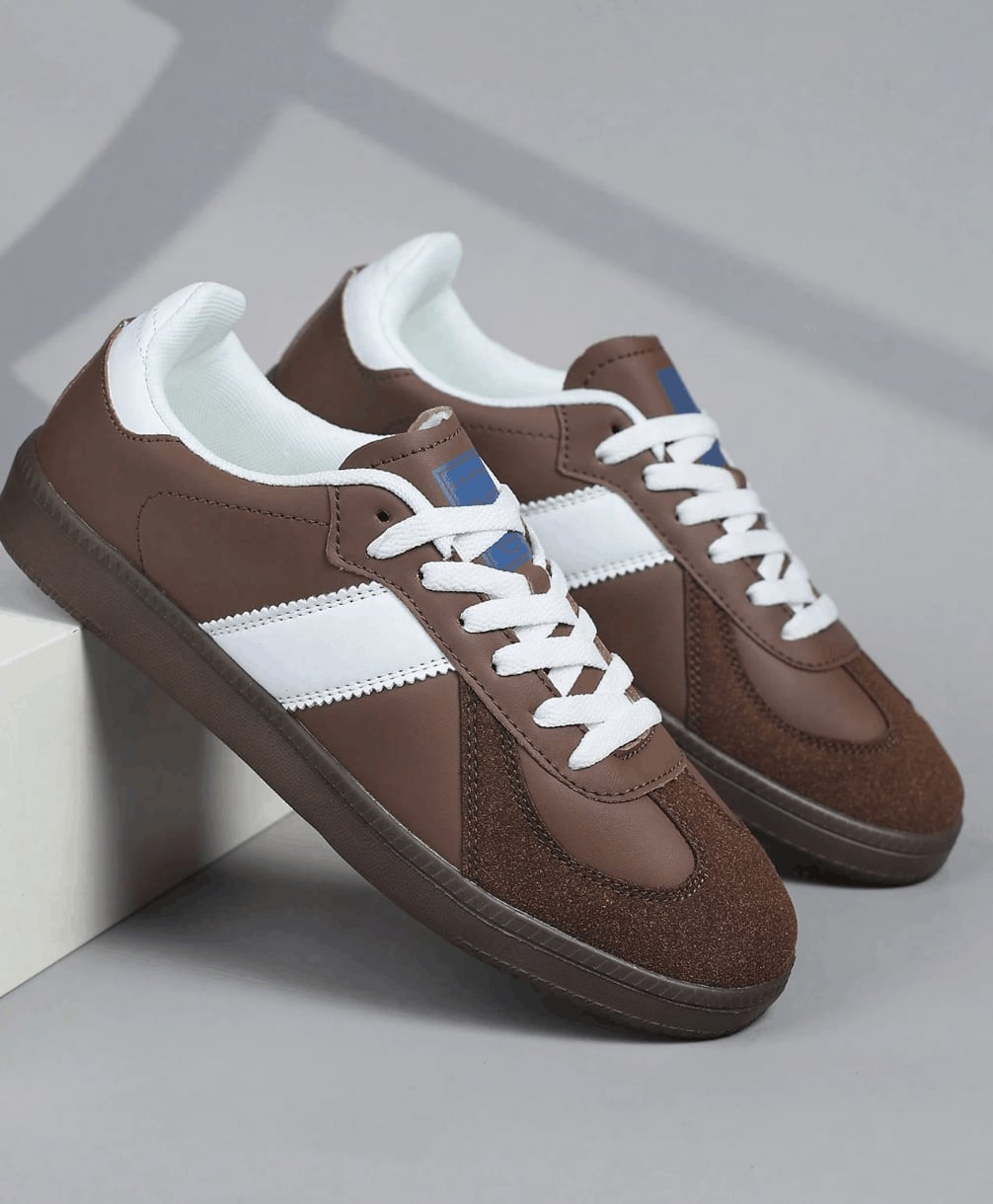 Brown Retro Casual Shoes