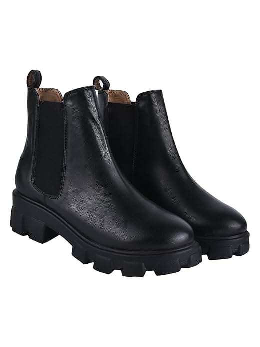 Shoetopia Women’s Chunky Chelsea Boots