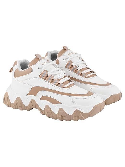 Shoetopia Women's Lace Up Sneaker Shoes