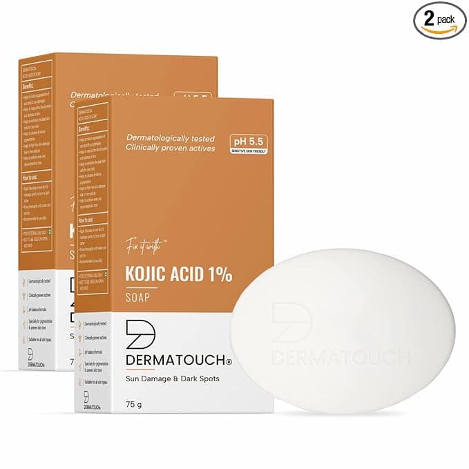 DERMATOUCH Kojic Acid 1% Soap with Glutathione 